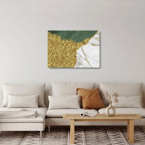 Obraz na szkle - Zielony marmur N⁰2 (70x50 cm)
