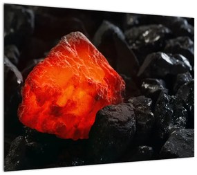 Obraz - świecący minerał (70x50 cm)