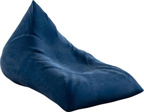 Pufo-leżanka kolor granatowy tkanina połyskliwa, welwetowa