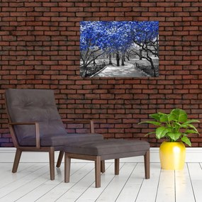 Obraz - Niebieskie drzewa, Central Park, New York (70x50 cm)