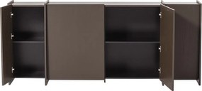 Ciemnobrązowa komoda w dekorze jesionu 200x85x44 cm Brock – WOOOD