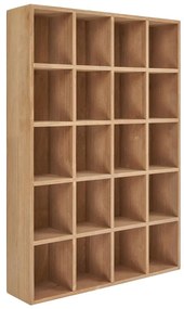 Wielopoziomowa półka z litego drewna sosnowego w naturalnym kolorze 44 cm Moss – House Nordic