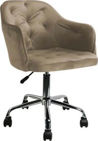 Obrotowe krzesło młodzieżowe Skot, beżowy welur