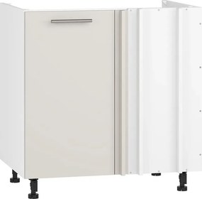 Narożna szafka pod zlewozmywak kaszmirowa L9-C71