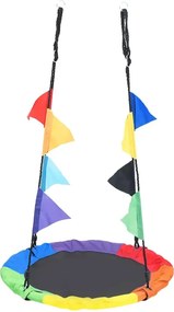 Kolorowa huśtawka bocianie gniazdo z chorągiewkami R6-H24