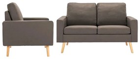 3-osobowy zestaw wypoczynkowy z fotelem, taupe - Muria 3X