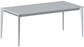 Stół konferencyjny do biura PRIMO ACTION, 180x90 cm, szaro-srebrna podstawa, szary