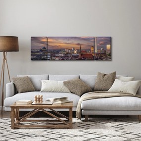 Obraz - Zachód słońca nad Berlinem (170x50 cm)