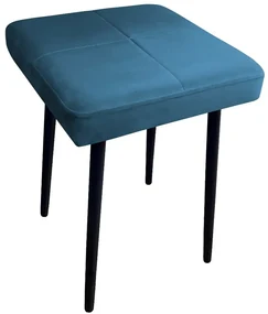 Taboret SQUARE MG VELVET ciemno niebieski ATOS