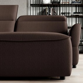 Narożnik MURILLO XL z elektryczną regulacją siedziska Lewostronny w tkaninie VOUGE 06 WERSAL