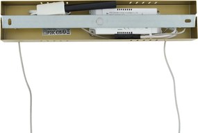 Designerska lampa wisząca złota prostokątna z 3-stopniową regulacją ściemniania - Krisscross