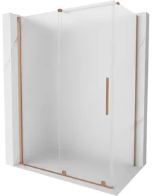Mexen Velar kabina prysznicowa rozsuwana 160 x 80 cm, szron, miedź szczotkowana - 871-160-080-31-65