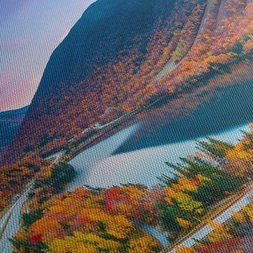 Obraz - White Mountain, New Hampshire, USA (z zegarem) (90x30 cm)