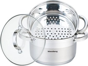 Garnki do gotowania na parze 3 elementy 18cm M6-S35