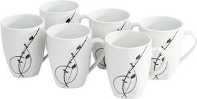 Domestic 6-częściowy komplet kubków Londra, 310 ml