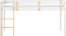 Łóżko piętrowe 90x200 cm białe