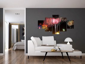 Obraz fajerwerków (125x70 cm)