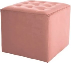 Stary różowy taboret LORI VELVET