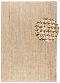 Dywan naturalny jutowy ręcznie tkany Boucle naturalnie złoty 60 cm x 90 cm