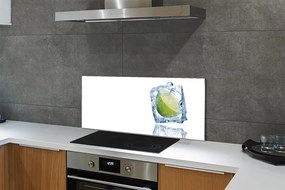 Szkło do Kuchni na Ścianę Kostka Lodu z Limonką