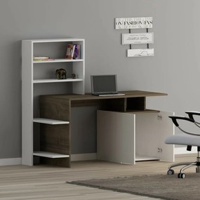 Biurko Melis Walnut and White