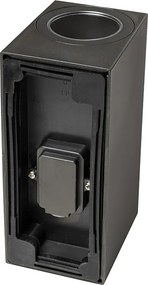 Nowoczesna lampa ścienna zewnętrzna czarna plastikowa 2-światłowa - Baleno