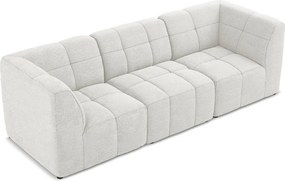 Biała sofa z materiału bouclé 255 cm Aloha – Makamii