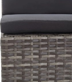 Zestaw szarych mebli ogrodowych - Naja 4X