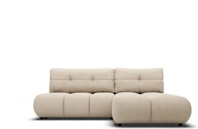 Masseno Narożnik CORSO z funkcją spania i pojemnikiem na pościel Narozniki L, Rozkładana sofa - Beżowy, NOW OR NEVER 05