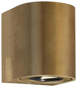 Nordlux - Zewnętrzny kinkiet LED CANTO 2xLED/6W/230V IP44 mosiądz