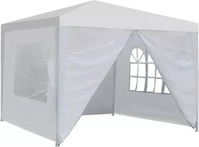 Pawilon ogrodowy handlowy 3x3 m - 4 ścianki, okna, biały