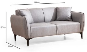 Jasnoszara sofa Belissimo – Balcab Home