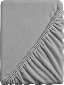 PrzytulneMieszkanie.pl Prześcieradło z mikropluszu SOFT 180x200 cm jasnoszare