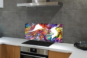 Panel nad Blat Kuchenny Abstrakcyjny Obraz Twarzy