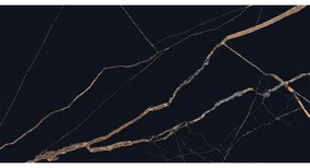 Mexen Fossil Black gres szkliwiony rekt. G1, płytka podłogowo-ścienna 120 x 60 cm, wysoki połysk - TL213-120-060-00