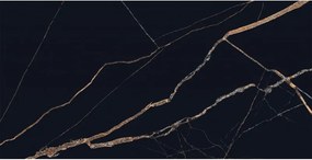 Mexen Fossil Black gres szkliwiony rekt. G1, płytka podłogowo-ścienna 120 x 60 cm, wysoki połysk - TL213-120-060-00