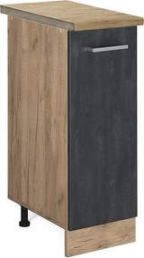 Szafka apteczna czarny beton 30x60x81.6 r-line