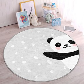 Jasnoszary dywan dziecięcy ø 120 cm Comfort – Mila Home