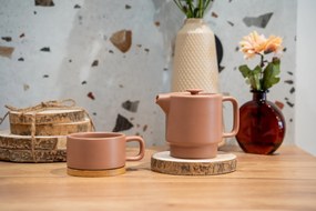 Drewniane podkładki pod talerze NATURAL, zestaw 4 sztuk