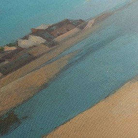 Obraz - Odilon Redon, Village by the Sea in Brittany, reprodukcje (170x50 cm)