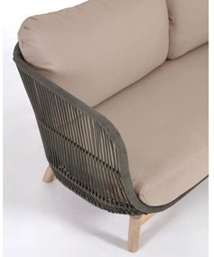 Sofa ogrodowa w kolorze khaki Kave Home Catalina