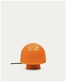 Pomarańczowa lampa stołowa ze szklanym kloszem (wysokość 20 cm) Reig – Kave Home