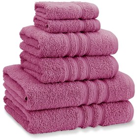 Ciemnoróżowe bawełniane ręczniki frotte zestaw 6 szt. Zero Twist – Catherine Lansfield