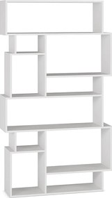 Półka kolumnowa Hawai 10 otworów kolor biały