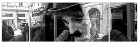 Obraz - Charles Chaplin w Pradze (170x50 cm)