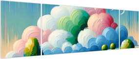 Obraz - Krajobraz z chmurą (170x50 cm)