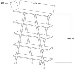 Biblioteczka Perla Oak