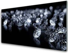 Szkło do Kuchni na Ścianę Kryształowy Blask Diamentów