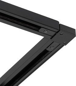 Industrialny system szynowy czarny z 5 reflektorami 1-fazowymi - Suplux