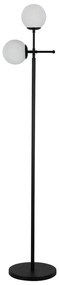Czarna lampa stojąca Squid Lighting Kruva, wys. 174 cm